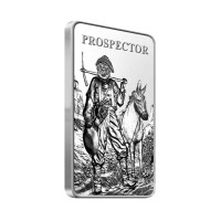 10 oz prospector silver/argent bar (.999)