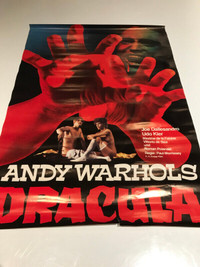 Andy Warhol's Dracula German Release Movie Poster 1974 REDUCED