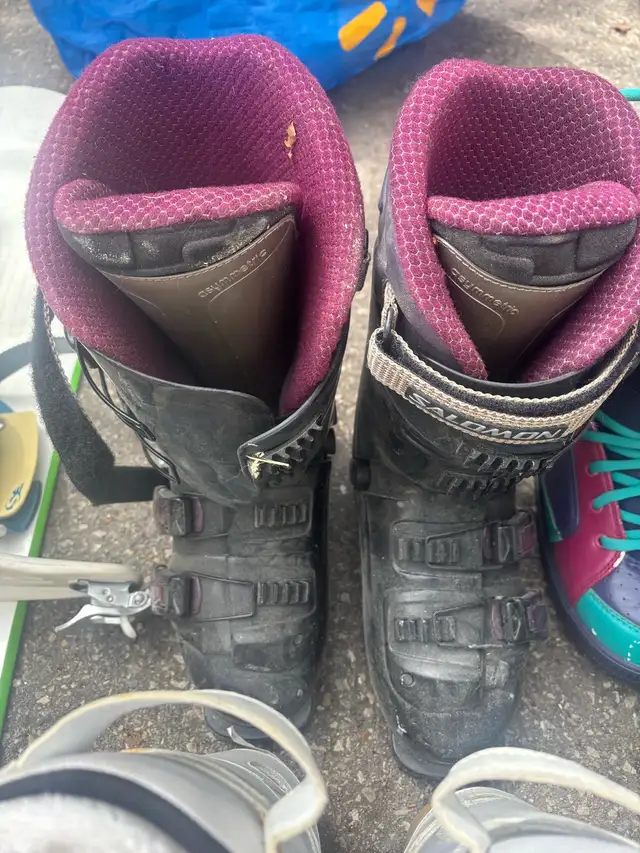 snowboard and ski gear