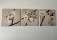 3 Piece Floral Canvas Wall Art Decor From IKEA