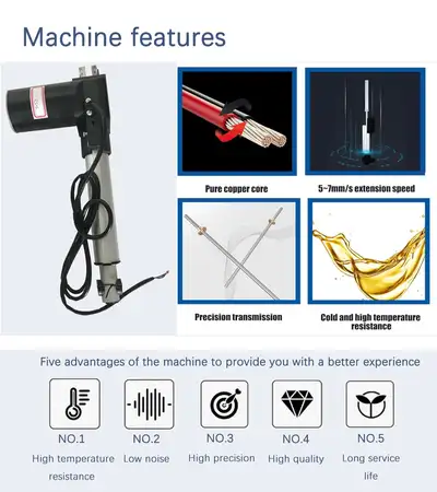 Linear Actuator 24V DC 6000N High-Thrust Push-Rod Motor 021002, View more