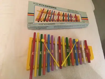 15 note tunes xylophone resonator pipes complete with 2 mallets, View more