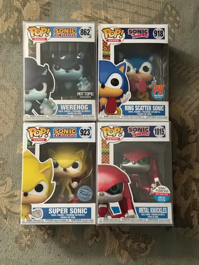 Funko sonic the hedgehog set 2, View more