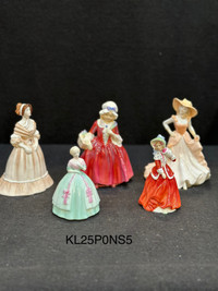 Vintage England Bone China Royal Doulton Figurines & Coalport fi