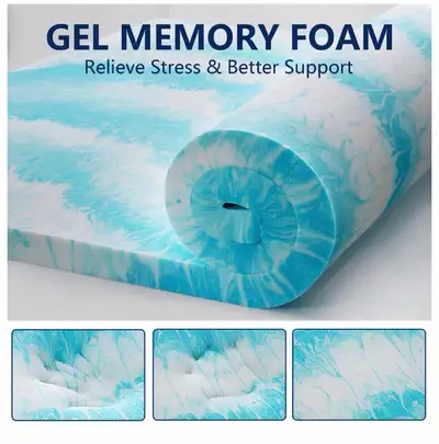 $50 only GEL FOAM MATTRESS TOPPER 4inches , View more