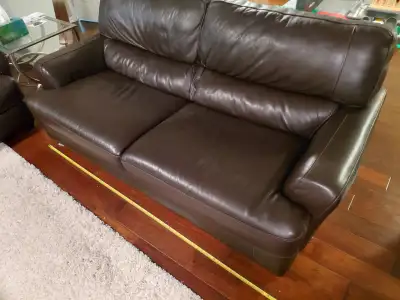 Brown Leather Sofa, View more