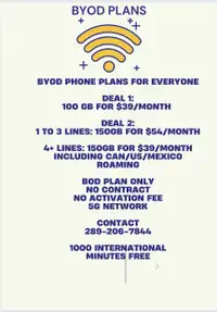 BYOD PHONE PLANS