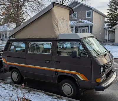 5150 A.K.A. Brownstreak A.K.A. Campervan is looking for a new home. T3, 1985 Vanagon GL, 1.9L, Autom...