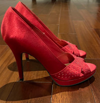 Red Stilettos (size 6.5)