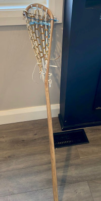 Chisolm refurbished wooden lacrosse stick