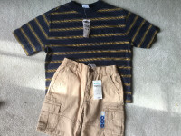 BRAND NEW - 70% OFF SUMMER SHORTS & TSHIRT - SIZE 4