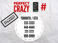 Best choice of unique lucky 7 digits & more Vip 416/647 phone nu
