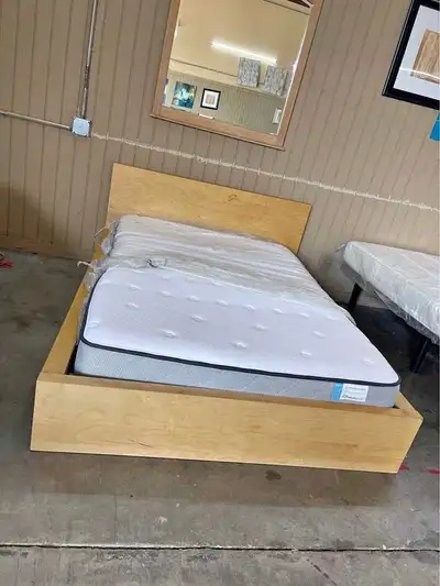 Queen bed and mattress Brand new in all colors , View more