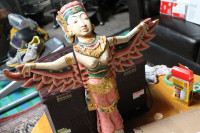 aaa LARGE PHILIPPINE ANGEL GOOD LUCK SYMBOL MADE OF WOOD $45