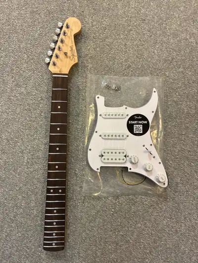 squier neck tuners loaded pickguard, View more