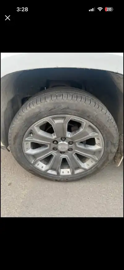 8/32nds tread (70%) No leaks Good condition Came off a 2018 Denali but fits most years.