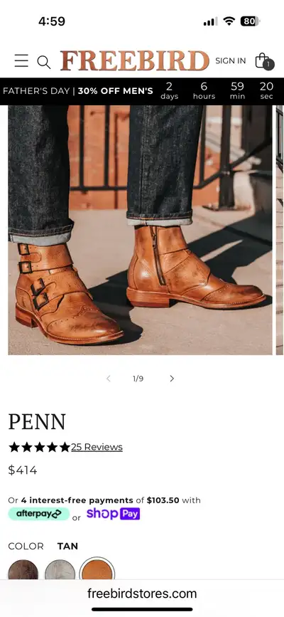 men’s Freebird boots, View more