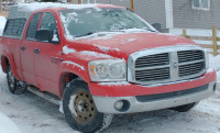 For Sale: Reliable 2008 Dodge Ram 1500, 5.7,4WD,Truck Cap, 