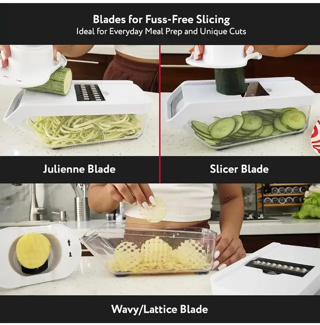 Brand New 8 in 1 Vegetable Food Chopper, Mandoline Slicer in Kitchen & Dining Wares in Oshawa / Durham Region - Image 7
