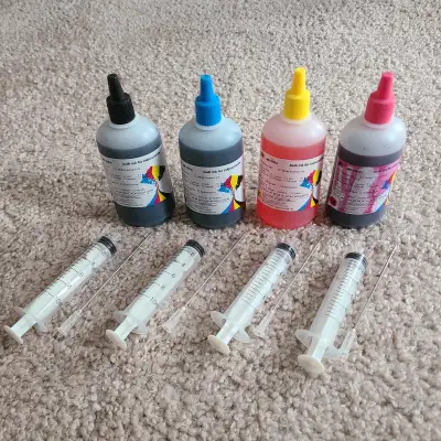 4-Pack Universal Dye Refill Ink with  syringes, View more