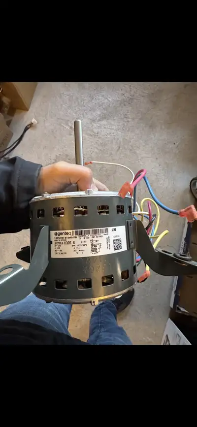 Two Carrier furnace PSC blower motors New from new furnace never ran 4 bracket motors for carrier, B...