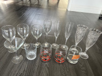 Wine Glasses/ Champagne Glasses/ Rocks Glasses