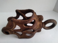 Antique Cast Iron Pulley Bracket only