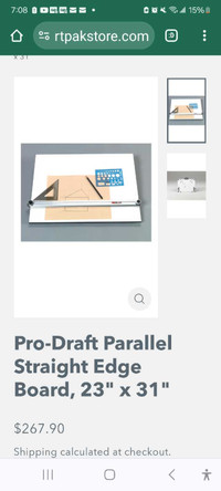 Martin Pro-Draft Parallel Straight Edge Board/ Drawing Board