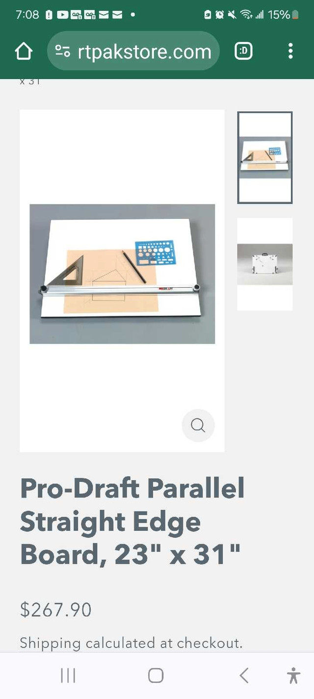 Martin Pro-Draft Parallel Straight Edge Board/ Drawing Board in Hobbies & Crafts in City of Toronto
