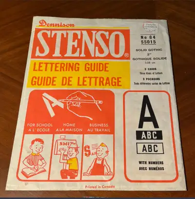 A Stenso Lettering Guide, View more