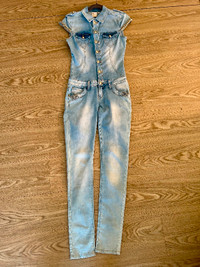 New Original Denim Jean one piece jumpsuit