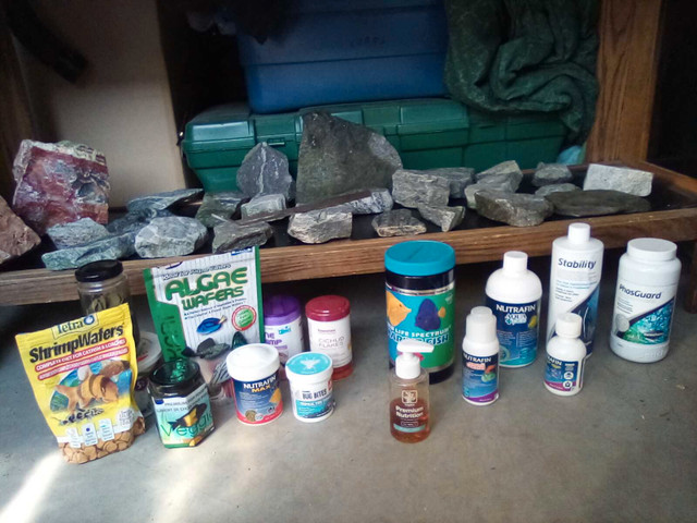 Aquarium with oak stand and accessories in Accessories in Vernon - Image 2