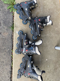 Roller blades - 2 pairs available 