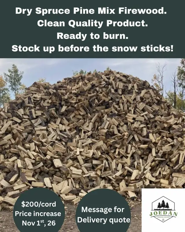 Firewood- Spruce pine mix