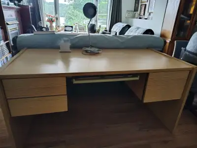Light oak finish Office Desk, View more