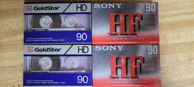 Goldstar (now LG) and Sony Casette Tapes-sealed, View more
