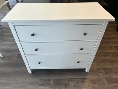 IKEA HEMNES Dresser white 3 drawers, View more
