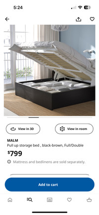 IKEA storage bed 