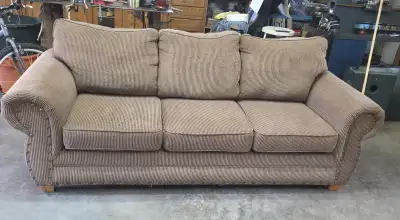 Couch - 3 seater tan/brown tones, View more