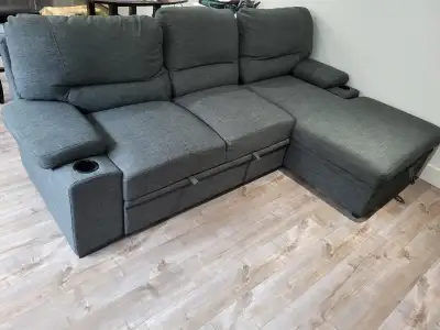 Jysk couch, bought 2 years ago for $1,500. In good condition, no smoking, no animals. Moving and can...