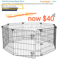 Used fence  & brand new cooling bed for pets