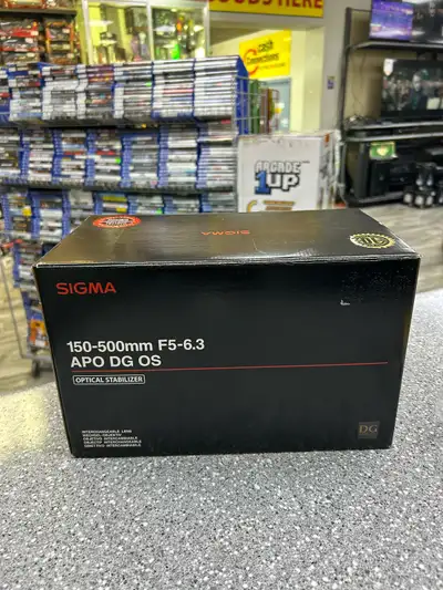Sigma 150-500MM APO DG IS HSM Lens F5-6.3 Boxed, View more