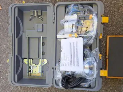 Mastercraft plunge and fixed base router, bits and table set, View more