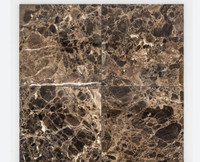 Emperadoro Dark 12" × 12" polished tiles