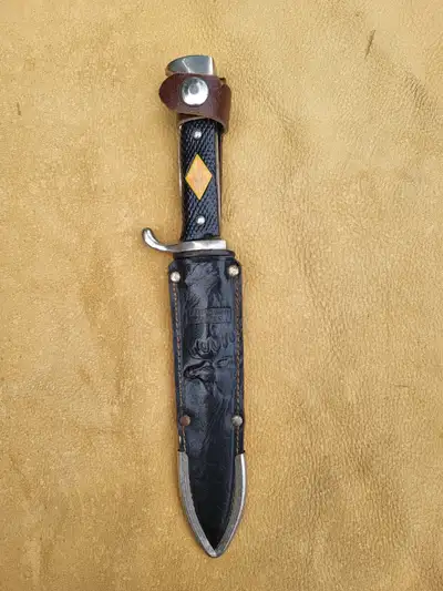 VINTAGE LAMPLOUGH BOY SCOUT TYPE DAGGER knife, View more