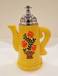 Vintage Avon Yellow Floral Teapot