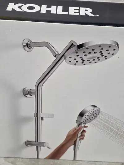Kohler HydroRail 3 in 1 multi function shower column kit, View more