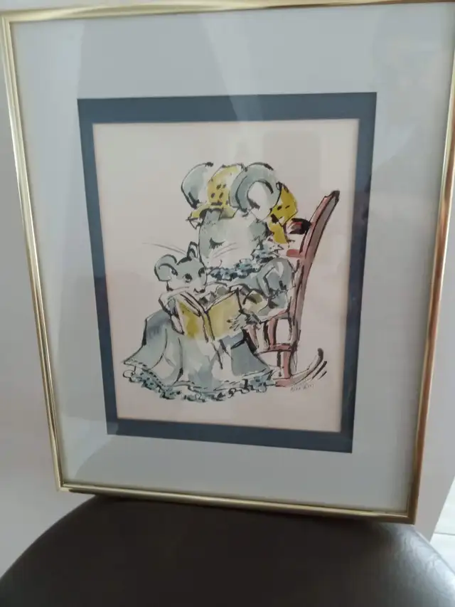 Original signed Kai-Liis McInnes Watercolor and Ink Painting in Arts & Collectibles in Ottawa - Image 2