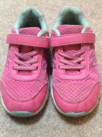 Girls pink sneakers, size 10