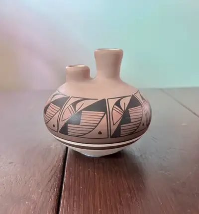 Navajo Pottery Vase Art Vintage Decor Hand Painted Ceramic, View more
